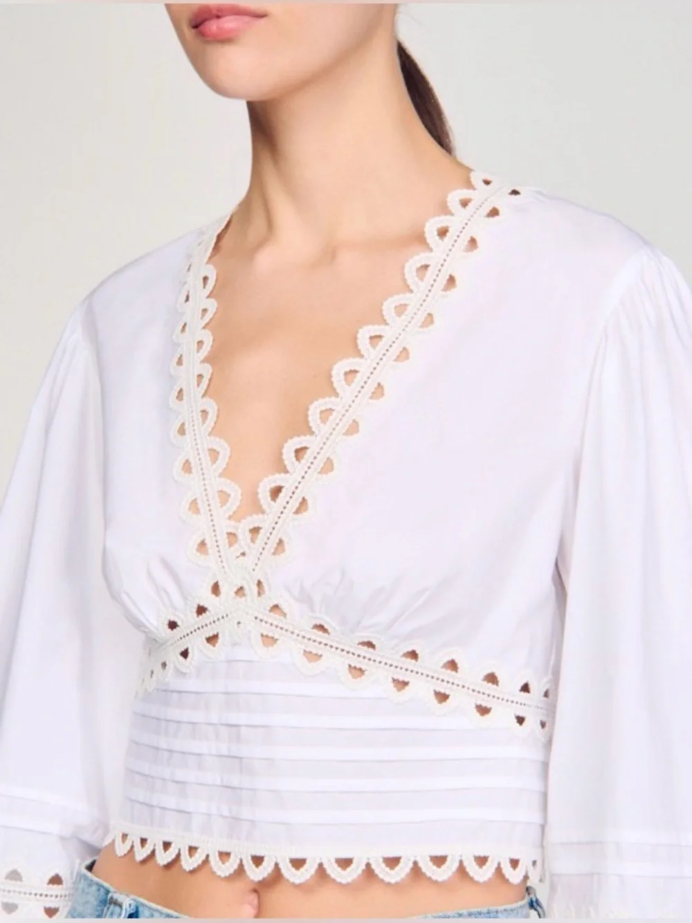 Sandro Lace Chichi Blouse - Picture 2 of 10